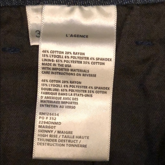 L’AGENCE Margot High Rise Skinny Jean NWT - Picture 8 of 9
